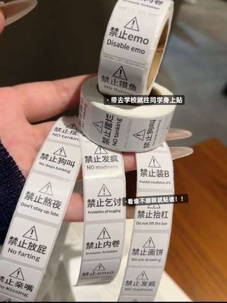 谁懂这个贴纸的含金量啊 一款500贴 看谁不顺眼就贴谁 贴完我会有多开心#玩个很新的东西 #抽象 #贴纸#学生党 #解压