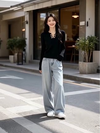 #晒晒我的秋日穿搭#显瘦穿搭 #气质穿搭 #时尚百搭#早秋穿搭三分钟出门不是梦