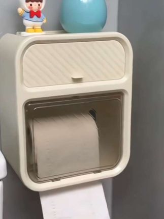 免打孔抽纸盒厕纸盒,壁挂多功能上下两层又防水,上面抽屉放卫生巾下面放抽纸卷纸,取用方便#好物推荐🔥#抽纸盒 #厕纸盒 #壁挂抽纸盒 #抽纸盒推荐