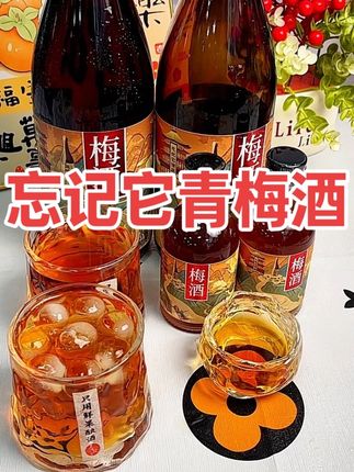 【纯发酵青梅酒】忘记它FORGET IT东方梅酒梅子酒女士微醺果酒750ml#好喝不贵 #仙女都在喝什么 #微醺时刻 #忘记它青梅酒