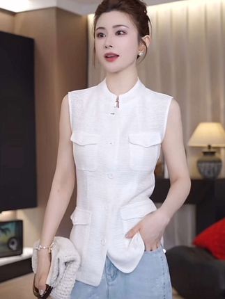#高级感穿搭 #立领马甲 #夏季穿搭 #时尚减龄穿搭 #优雅气质
