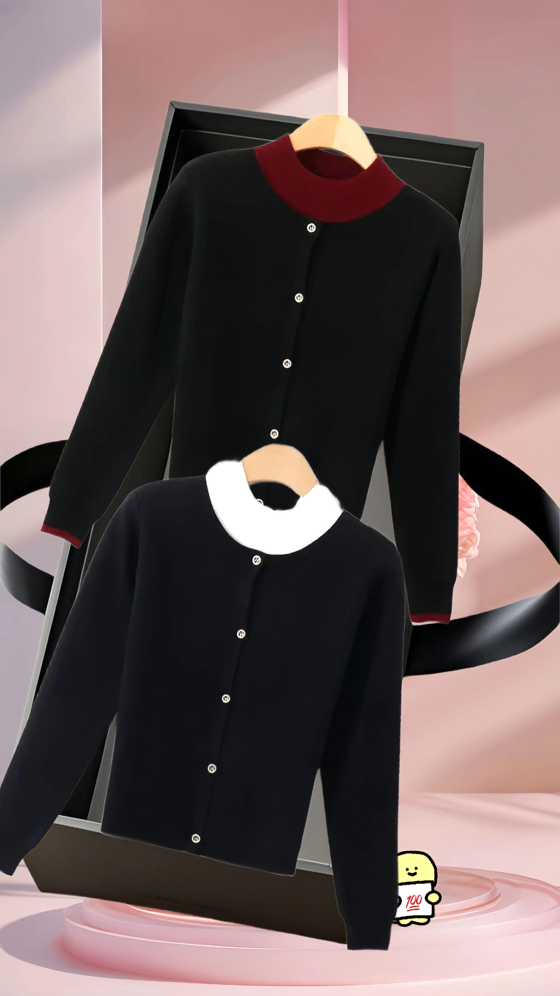 春秋装新款针织衫女假两件立领毛衣韩版2025年上衣网红款打底外套#每日分享 #春秋穿搭 #毛衣 #外套 #潮流时尚穿搭