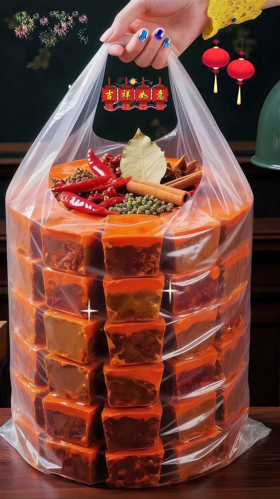 一口入魂的牛油火锅底料 谁能拒绝这锅牛油香!醇厚底料裏着甄选花椒辣椒的 劲儿,慢火熬得脂香直往鼻尖钻~红亮汤底滚着八角、桂皮的鲜,涮片毛肚脆得挂汁,煮块肥牛满口脂 香,团圆时往锅里一丢,热辣劲儿瞬问拉满,太够味 啦! #火锅底料#牛油火锅底料 #火锅食材 #火锅#快来一起尝个鲜