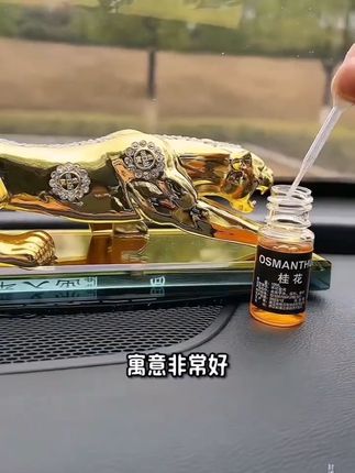 汽车香薰摆件金钱豹创意精选装饰品车上用品