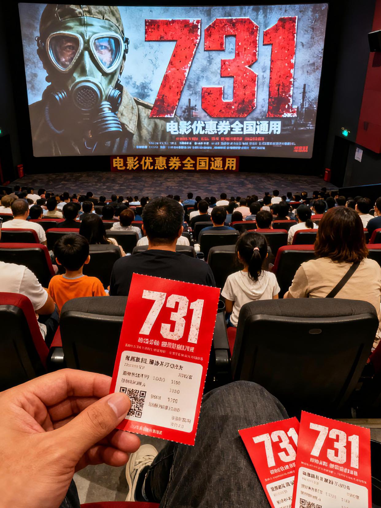 观《731》铭记历史苦难,持券观影共鉴先辈记忆!#731 #一起看电影 #电影优惠券抖音团购 #电影热烈上映