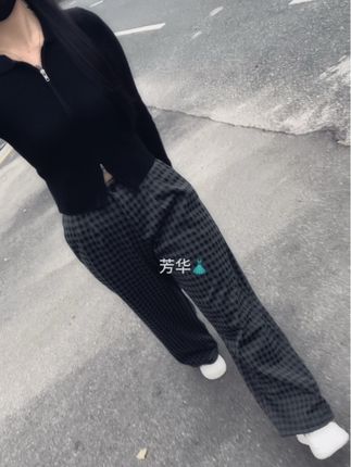 中医说:“气虚不足,就去找喜欢的人睡一觉”#穿搭 #格子裤