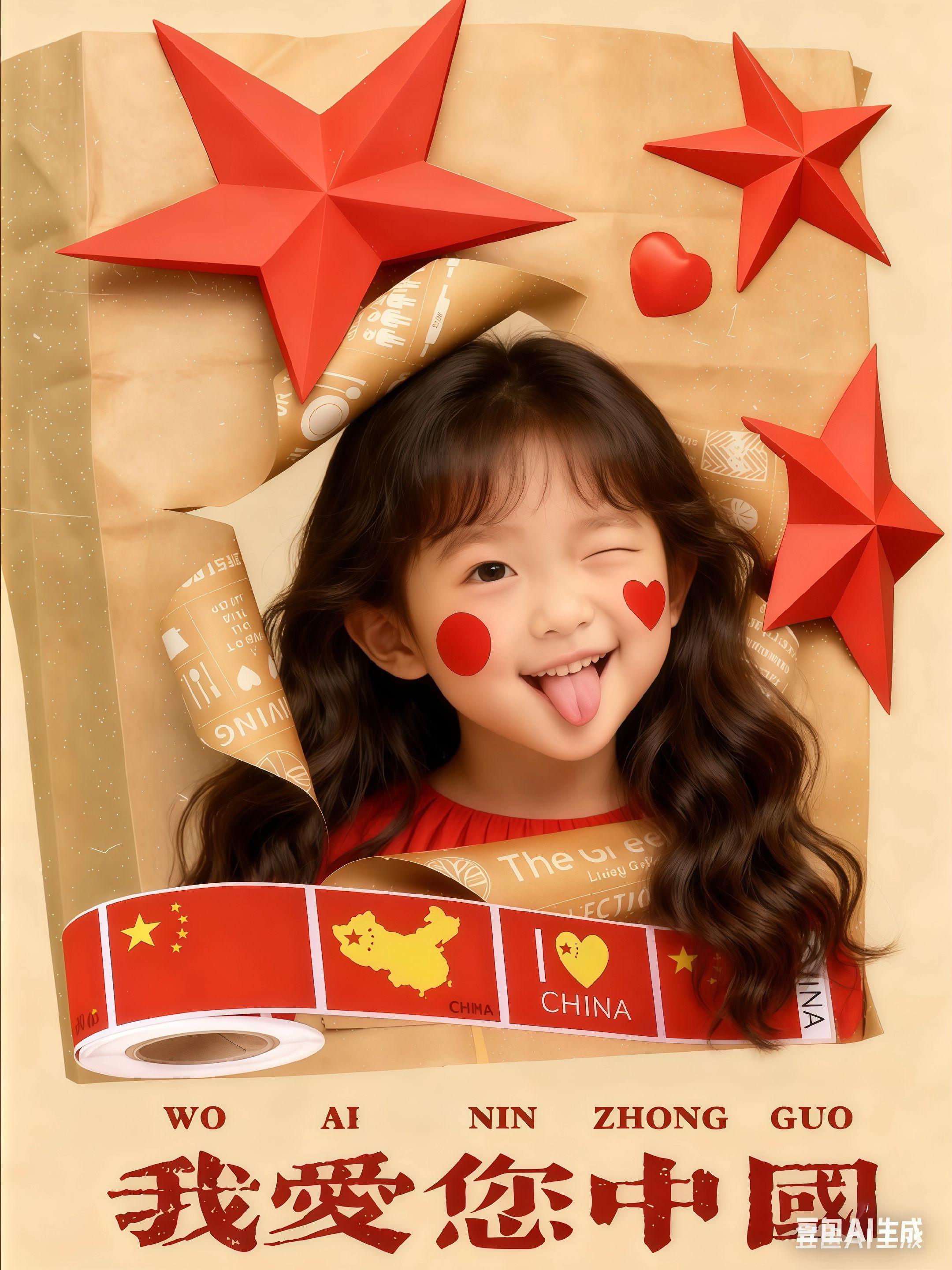 国庆亲子小装饰!可爱图案宝宝爱,贴出节日仪式感,记录欢乐时光。#幼儿园国庆节 #国庆节拍照贴纸 #国庆节贴纸 #国庆节 #国庆