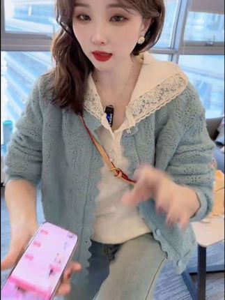 #韩系穿搭 #甜美穿搭 #慵懒风穿搭 #针织衫 #小个子显高显瘦穿搭