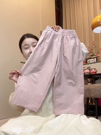 高品质纯棉休闲裤#高品质童装 #裤子穿搭 #女童 #童装新款 #甜美穿搭