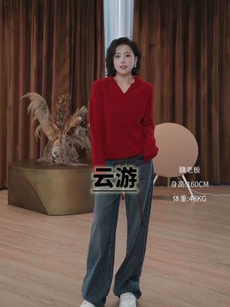 W.Diva【云游】100%绵羊毛罗纹V领连帽羊毛套头衫慵懒风极简百搭#暖fufu的冬日ootd #穿搭 #强烈推荐 #卫衣 #显瘦穿搭