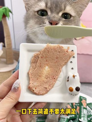 猎奇新升级的小绿条,肉眼可见的原材料,我家猫可太爱吃了#猎奇 #吃货猫 #猫条 #萌宠好物