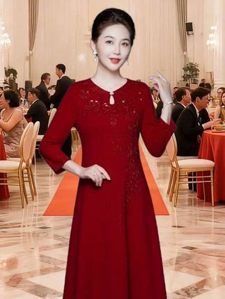 #婚礼妈妈礼服 #喜婆婆喜妈妈 #旗袍 #连衣裙 #早秋贵气感穿搭