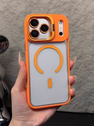 💥谁懂啊!新入的这个手机壳直接把我的iPhone颜值拉满!活力橙撞色设计 磁吸区域醒目又实用 镜头模组的保护也很绝 细节感直接拉满 拿在手里质感爆棚 朋友都追着问链接!#苹果17promax手机壳