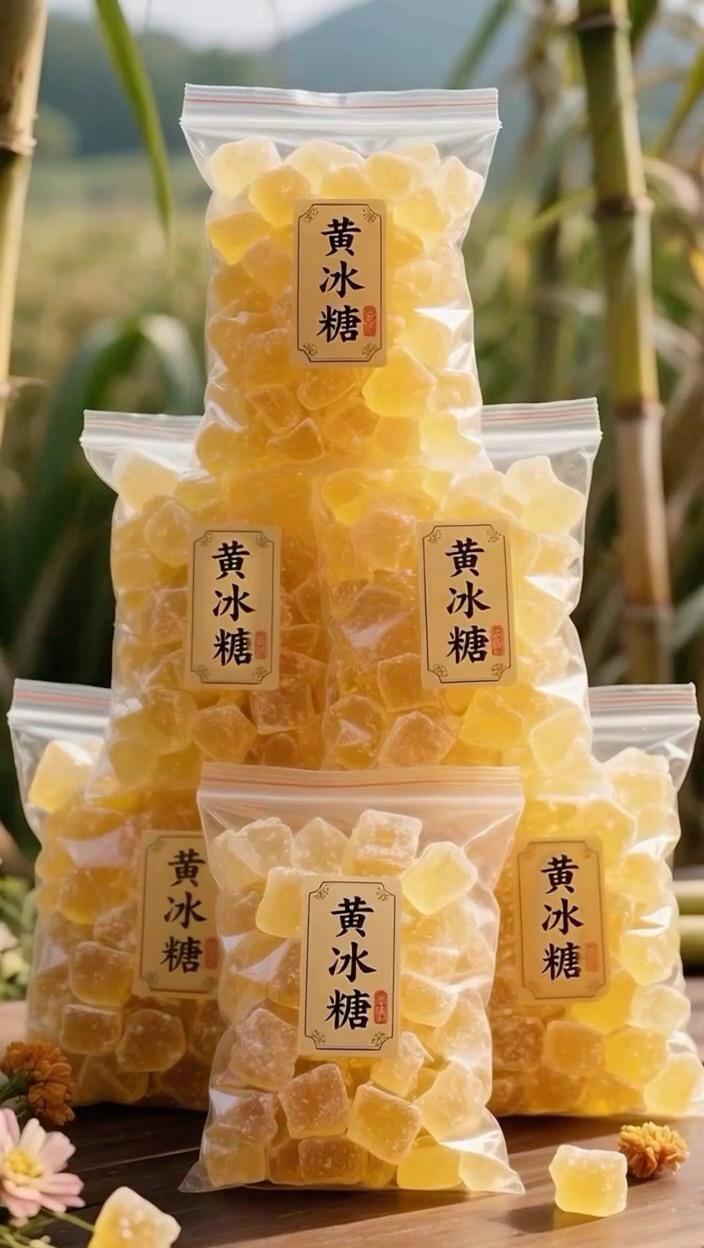 正宗云南纯手工黄冰糖‼️ 只用纯纯甘蔗匠心熬煮,一口就尝得到地道云南风味。每一块都像被阳光吻过的琥珀,金黄透亮,晶莹得能映出光来,还牢牢锁住了甘蔗本身的营养。 吃起来的时候是那种清润的甜,爽口不齁,回味带着淡淡的甘蔗香。 不管是炖银耳羹、煮雪梨汤,还是炒菜调味,丢几块进去,鲜味和香气立马飘香!给家人做吃的选它,健康又够味,妥妥的厨房好搭档~ #云南黄冰糖#黄冰糖#纯甘蔗熬制#清甜不腻#冰糖 @DOU+上热门