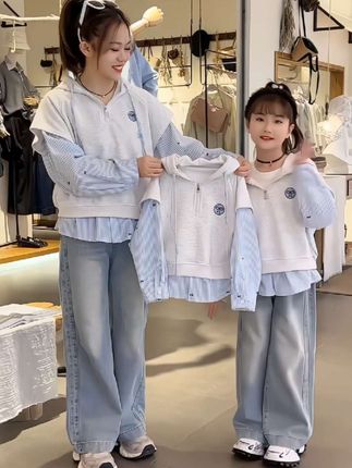 #我要上热门🔥 女童卫衣春秋2025新款儿童中大童假两件上衣春装韩版女孩洋气秋季#女童卫衣 #春秋穿搭 #高品质童装 #面料柔软舒适