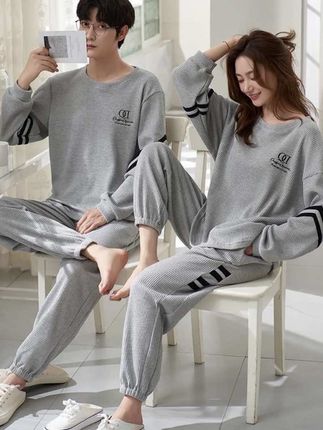 #情侣睡衣 帕兰朵睡衣情侣套装秋季纯棉女士宽松舒适男士青年休闲家居服 #睡衣家居服 #面料柔软舒适 #睡衣套装 #巨量千川