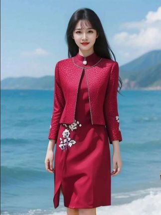 5258国庆结婚妈妈婚宴礼服新款秋季高端两件套小个子喜婆婆婚宴装#气质时尚#喜婆婚宴礼服 #婚宴妈妈礼服 #气质时尚高端大气上档次