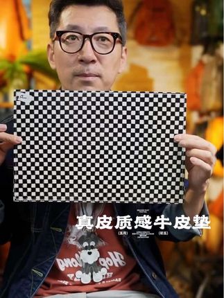 #鼠标垫 #桌面摆件 #头层牛皮 #调性 #牛皮桌垫