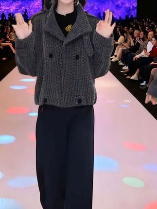 2025秋季新款外套#洋气减龄显瘦百搭加厚休闲上衣外套#