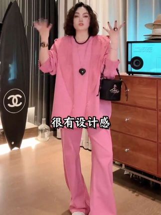 早秋第一波 显瘦设计感卫衣套装#高级感穿搭 #显瘦穿搭 #微胖穿搭 #套装