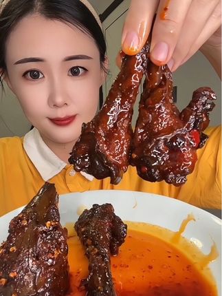 牛小福麻辣鸭翅根#美食分享