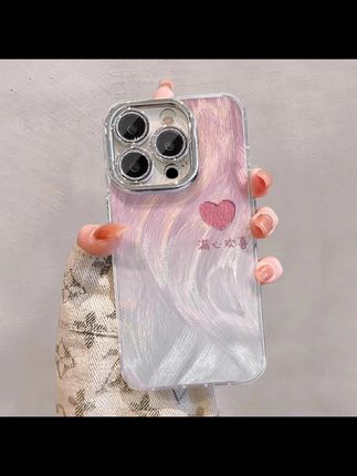 适用苹果16promax手机壳新款满心欢喜iphone15promax保护套简约13#苹果手机壳#网红手机壳