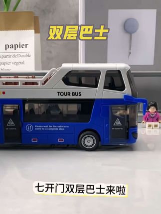 没有哪个孩子能拒绝这样一辆双层巴士玩具吧?它的做工非常精致,而且还有超多的小细节,可以让孩子玩上一整天都不腻。它是仿真城市公交车,外观高度还原,孩子玩的同时还能锻炼动手能力和想象力,这么好玩的玩具,赶紧给孩子安排一个吧,让它开心一下!#玩具#仿真#惯性#公交车 #双层巴士