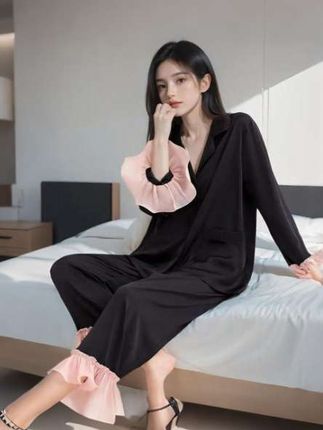 #整个时尚圈都在等入chill #家居服套装 #家居服 #睡衣家居服 #荷花边家居服