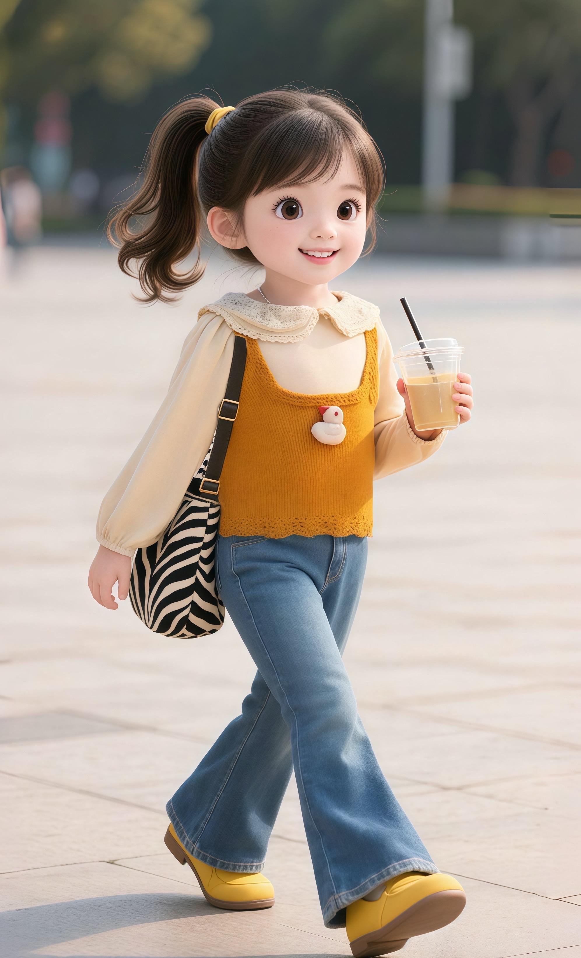 女童针织马甲牛仔裤三件套。真划算,一个针织马甲➕打底衫➕牛仔裤三件套一共只要29.9元,太划算了,马上就入秋了,给你家女儿买一套吧。#萌娃穿搭 #潮童穿衣搭配 #女童穿搭 #女童马甲三件套 #高品质童装