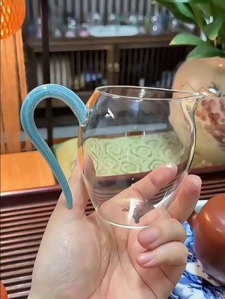 企鹅公道杯,功夫茶具配件,茶海,分茶器,茶漏加厚玻璃耐热透明过滤泡茶杯#公道杯#泡茶杯#分茶器#茶漏#茶具配件