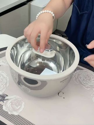 NORTON诺顿带盖的#料理盆 3.8升大容量#诺顿盖尔不锈钢 #沙拉盆 #打蛋盆 #不锈钢盆