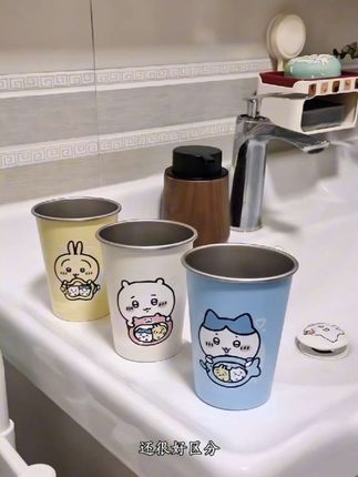 真的超可爱超有质感的#不锈钢漱口杯 不会像塑料的那样藏污纳垢,一家四口都安排上真的好幸福#漱口杯 #牙刷杯#好东西一起分享 #超便宜超划算