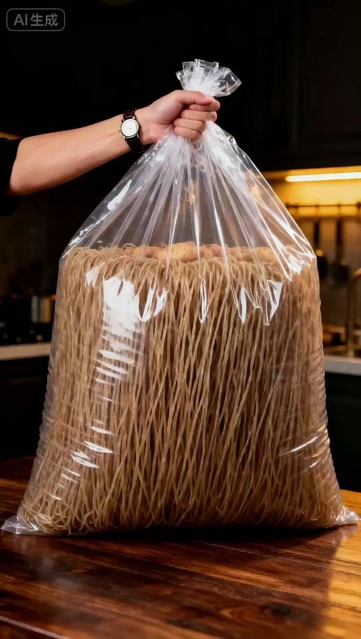 严选优质红薯为原料,传承古法工艺精心制作。粉条粗细匀整、纯净无杂质,入锅久煮依旧筋道弹牙,每一口都满是扎实醇厚的口感~   秋冬炖菜的灵魂拍档非它莫属!吸饱鲜浓汤汁后滋味翻倍,拌、炒、炖、煮样样出色,全家老小都爱的万能食材,趁优惠速囤更划算~   #红薯粉条 #古法粉条 #炖菜神器 #居家必备食材 #好吃不贵红薯