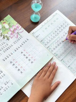 4块8一本同步课本生字的#练字帖 字体标准,性价比高,假期让孩子练一练吧#小学生练字 #同步生字 #硬笔书法