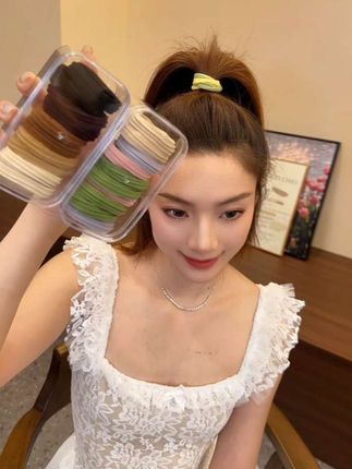 平价好用还不伤头发的头绳你见过吗?就是这个加宽加厚的面膜头绳能让马尾立挺一整天#发圈头绳 #高弹力头绳 #好物分享 #头饰发饰 #百搭饰品