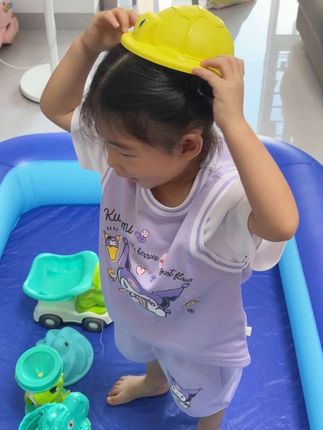 天气转凉了,不好出门运动的,就安排这个#充气沙池 居家玩耍吧#沙池 #仿瓷沙