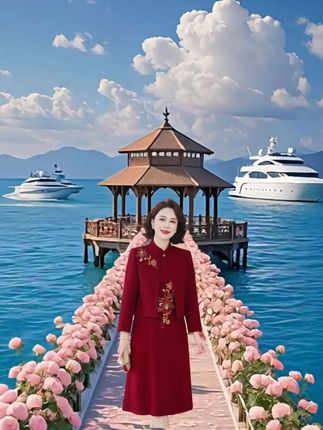 新款礼服两件套#婚庆礼服 #婚礼妈妈礼服 #喜婆婆婚宴装 #喜婆婆喜妈妈婚宴装 #高端旗袍