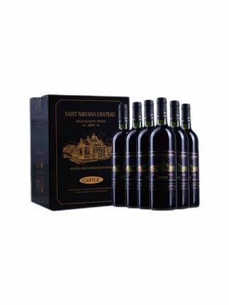 圣尼威樽半甜红葡萄酒12度红酒6瓶装原箱礼750ml送6个酒杯醒酒器#葡萄酒 #半甜红葡萄酒 #送礼佳品 #好喝不贵 #爆款热卖中
