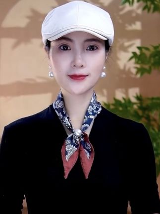 【冰丝缎珠珠蝴蝶结小丝巾】时尚百搭吸扣丝巾#超级好看#爆款热卖中