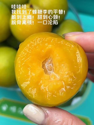 天啊!终于找到了一个蜂糖李的平替,就是这个脱骨李,口感嘎嘎脆,又甜又多汁!一口下去巨脆甜,真的好吃到停不下来!#脱骨李#李子熟了 #新鲜应季水果 #口感特别好