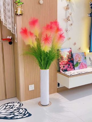 放一盆这样的芦苇花在家里,真的也太有氛围感了吧!#芦苇花 没想到,一盆芦苇花竟然把我美到!放在我家真的也太美了!软装搭配太重要了!#软装搭配 #仿真芦苇花 #家居美学 #治愈系小窝