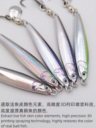 2025新款鳀鱼铁板海钓船钓快抽马鲛专用刀鱼鲅鱼专杀亮片钩假鱼饵#假饵 #假鱼饵 #铁板鱼 #海钓推荐 #好物推荐