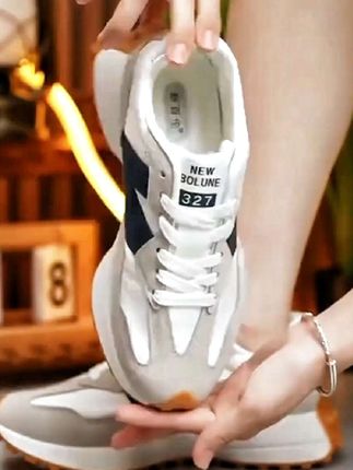 新百伦经典327小蛮腰透气男女鞋情侣舒适休闲鞋百搭厚底运动鞋#运动鞋#女鞋#百搭时尚#