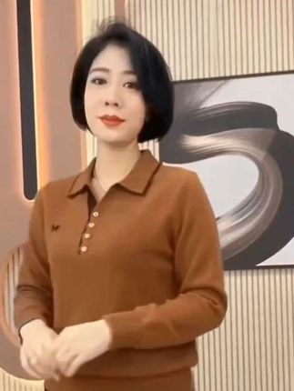简约大方的焦糖色Polo衫,内搭外穿都好看,温暖又百搭!🔥🍂 #内搭外穿都好看 #谁穿谁好看