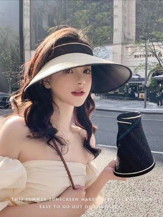 #空顶帽#草帽#防晒帽#大帽檐#遮阳防晒