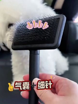 宠物美容针梳小白梳气垫梳硬针#刷开结软#针拉毛#宠物梳#萌宠好物好物推荐