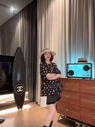 YDFSTUDIO小众【绚丽多彩】欧货高品重工彩色波点设计时尚百搭上衣#女装 #穿搭 #显瘦穿搭 #第一批双11课代表来了