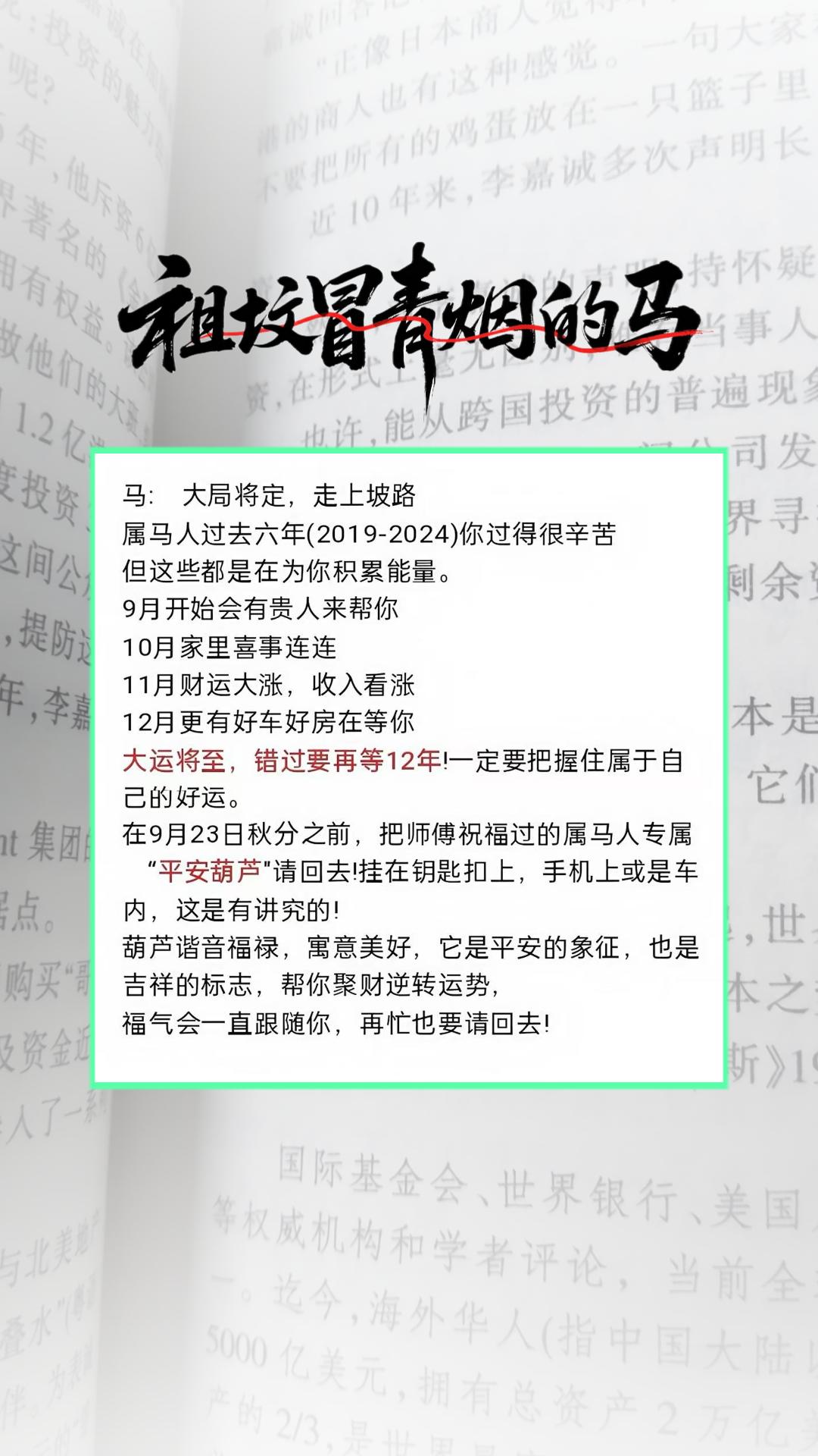 #66年的马 #78年的马#90年的马