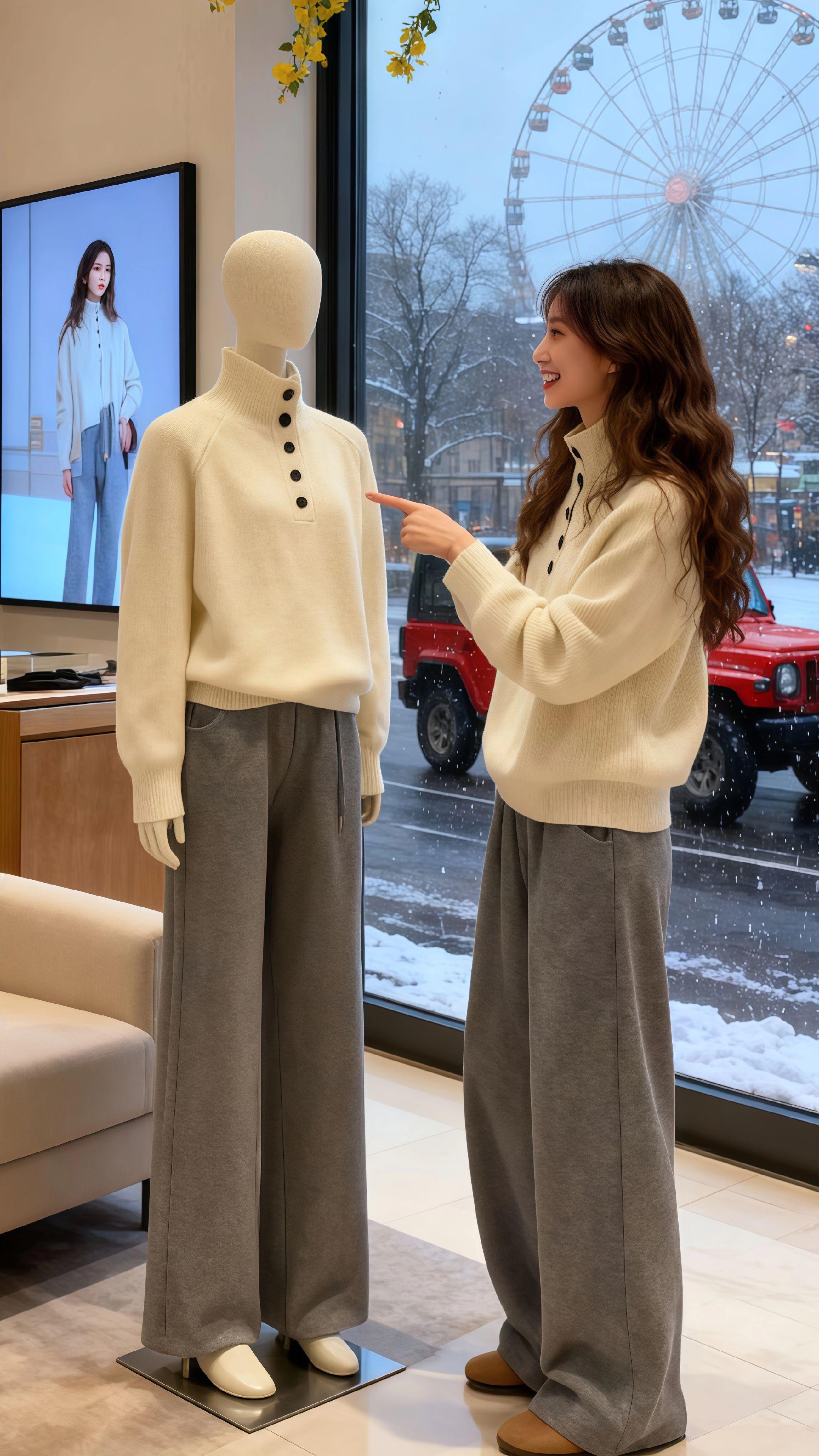 #晒晒我的秋日穿搭 #早秋黑白灰穿搭测评 #微胖女生好看又显瘦的秋冬穿搭#秋冬针织衫穿搭 #秋冬都市硬核穿搭 @抖加🔥上热门🔥dou+🔥热点宝