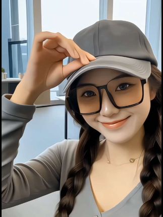 🔥 方框一戴脸小一半!复古茶色滤镜感拉满!男女上头!#显脸小墨镜 #复古风穿搭 #无性别穿搭 #看好别眨眼